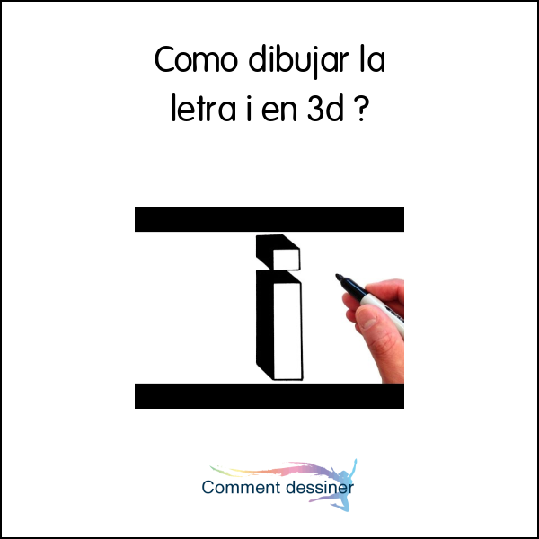 Como dibujar la letra i en 3d